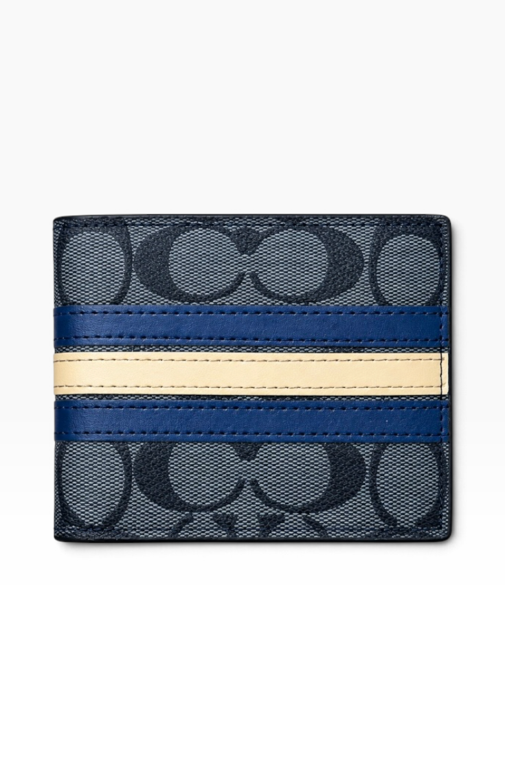 Midnight Signature Racing Stripe Wallet