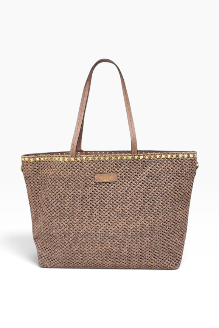 Golden Weave Luxe Tote