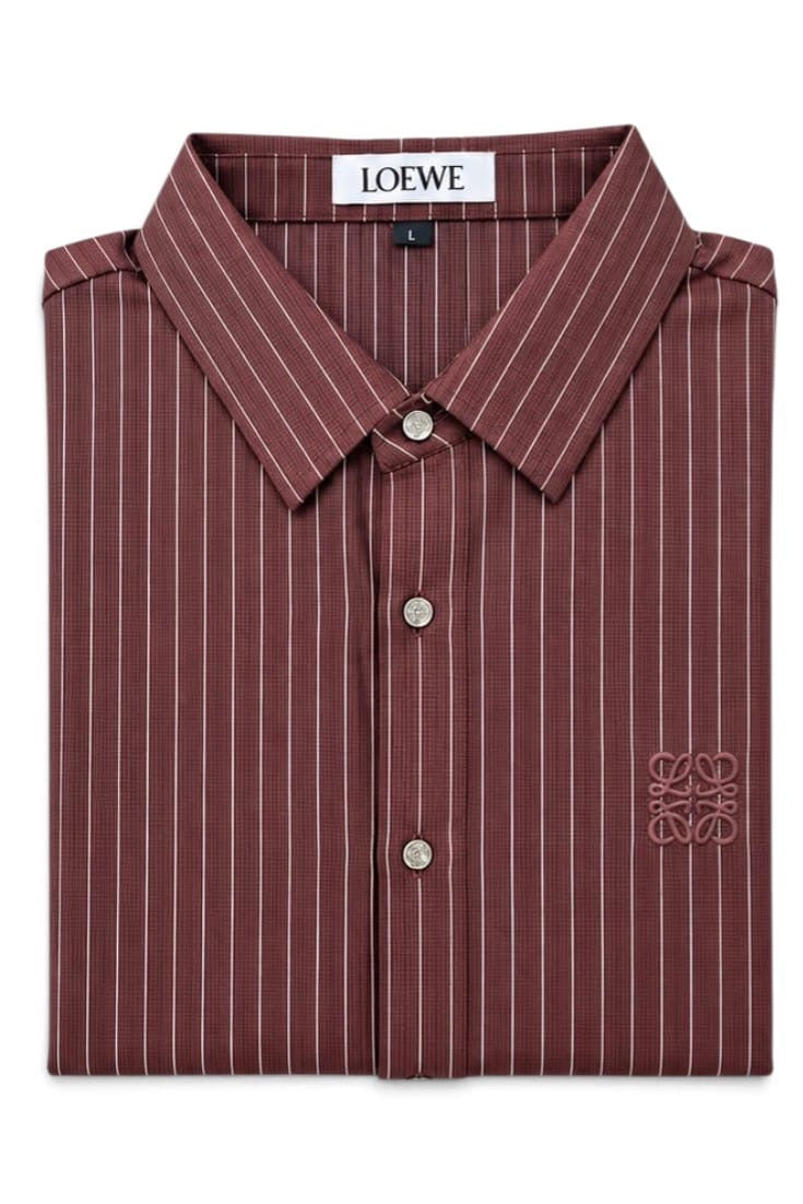 Bordeaux Pinstripe Signature Shirt