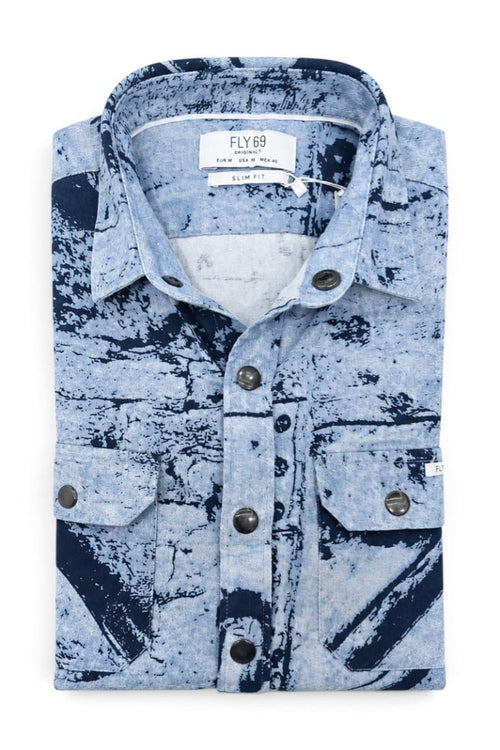Arctic Graffiti Denim Shirt