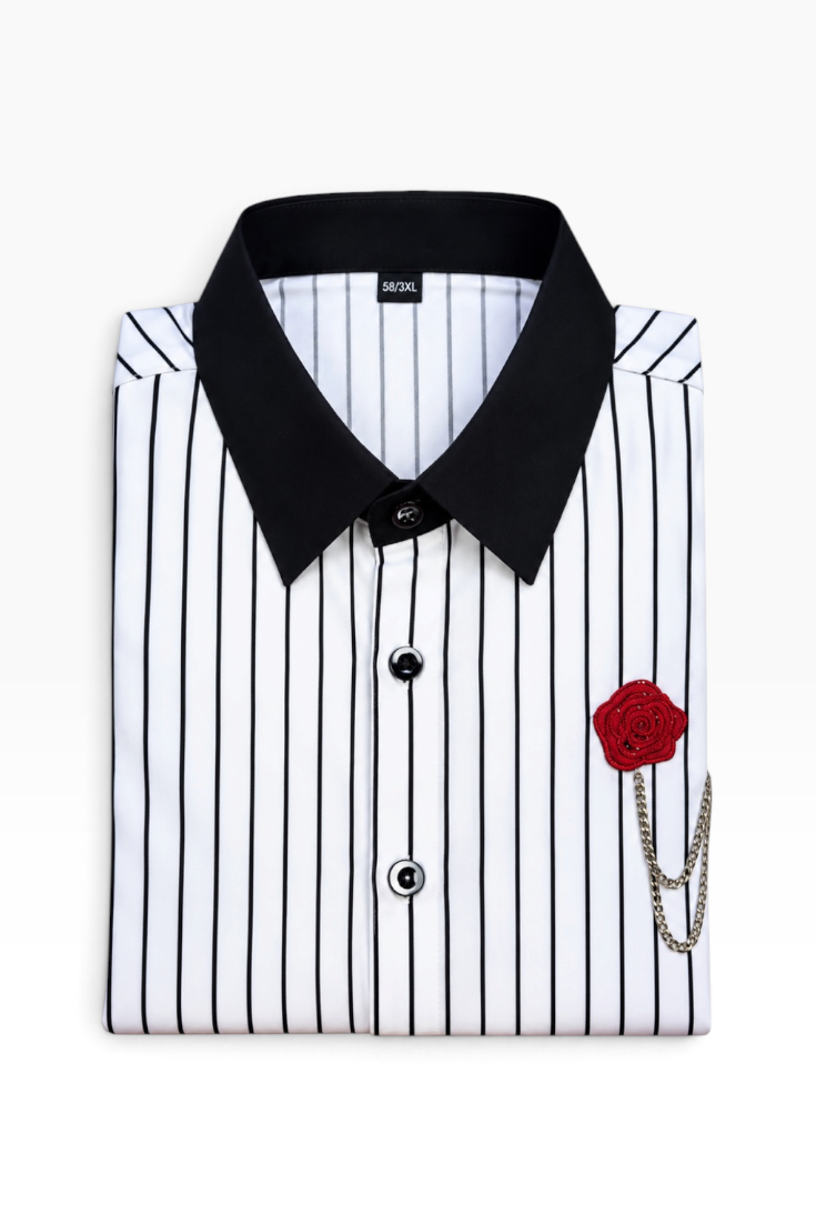Crimson Rose Chain Shirt
