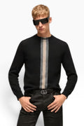 The Midnight Noir Signature Stripe Knit Sweater