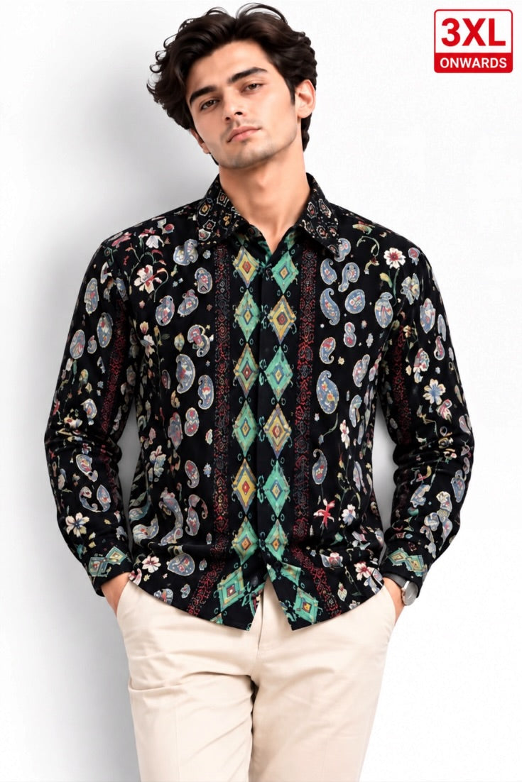 Midnight Paisley Royale Printed Shirt