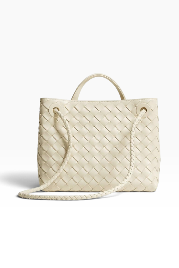 Ivory Infinity Weave Tote Bag