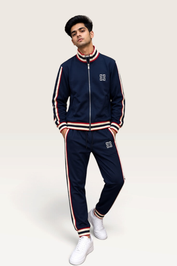 Midnight Heritage Striped Co-Ord Set
