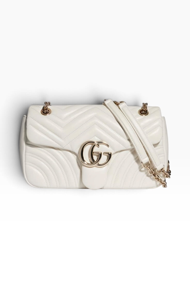 Ivory Royale Marmont Quilted Shoulder Bag