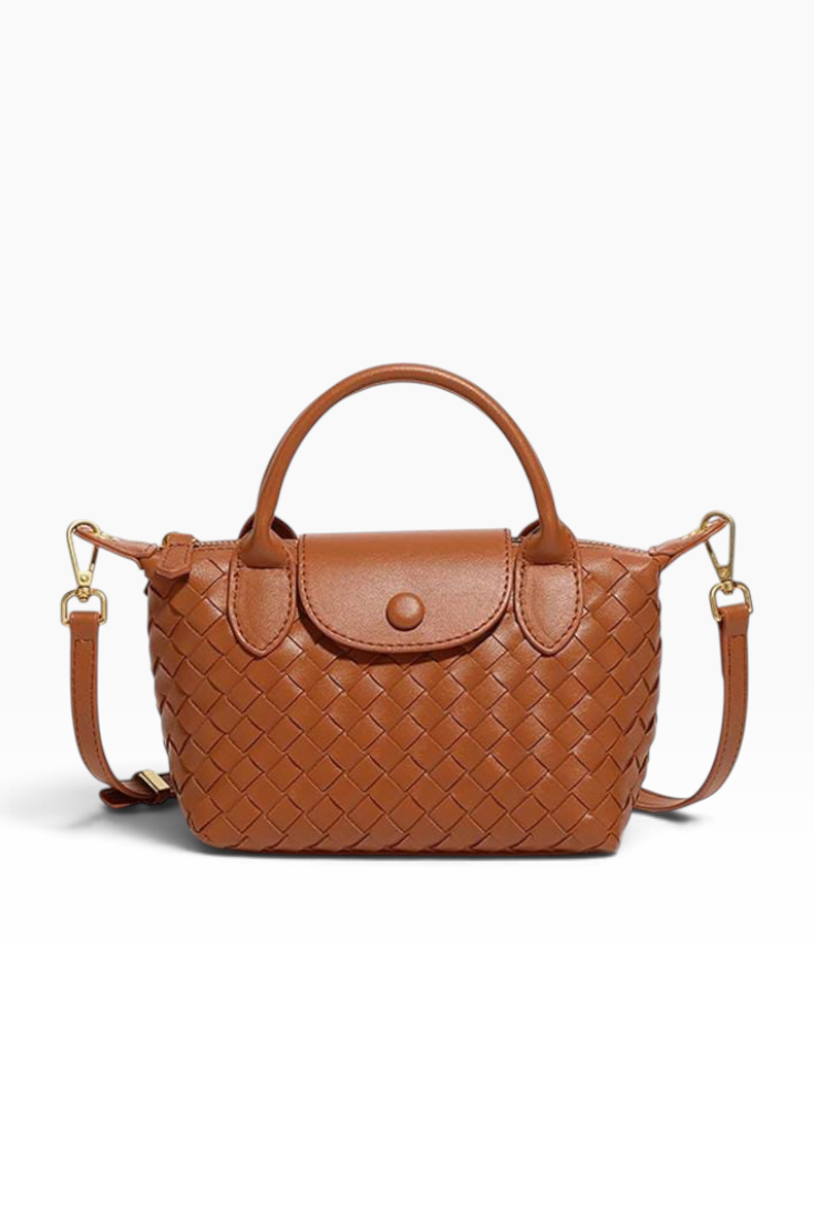 Caramel Weave Mini Carryall