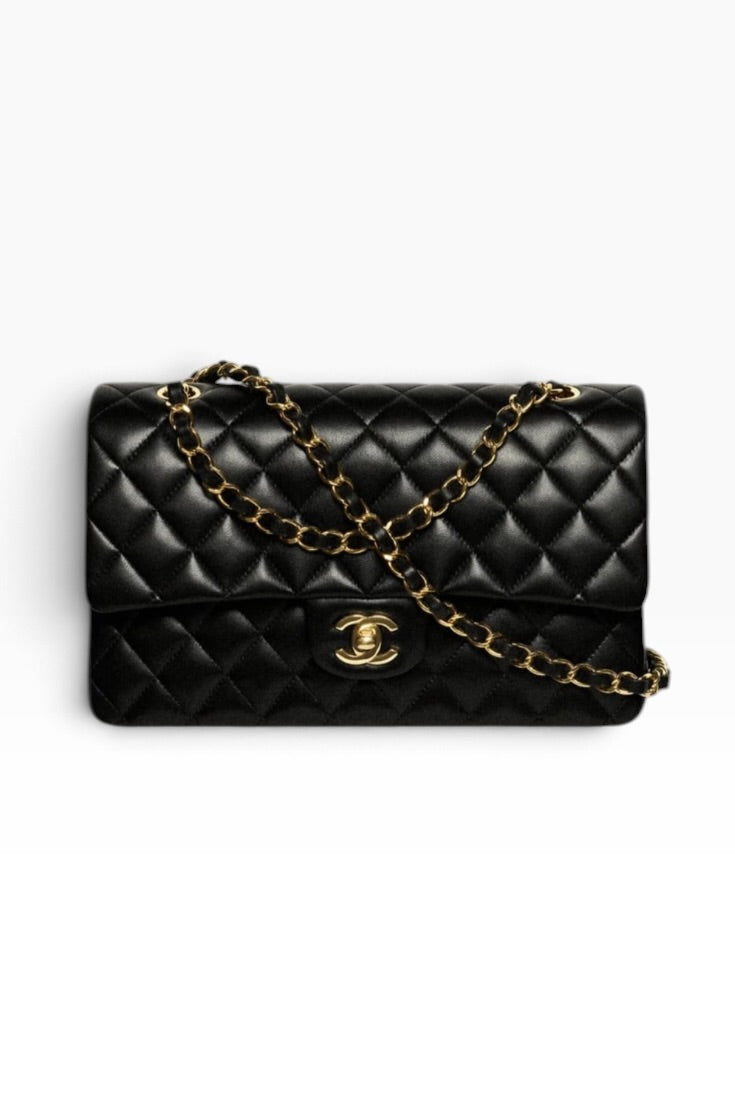 Midnight Éclat Quilted Chain Shoulder Bag
