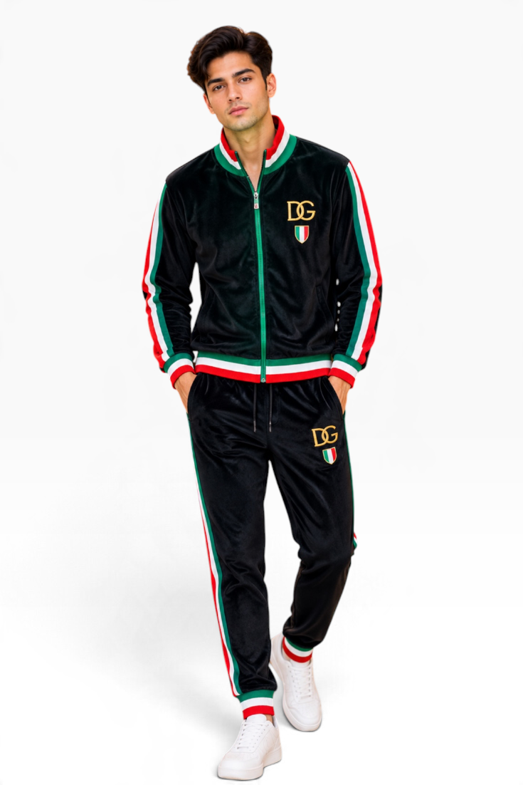Milano Tricolore Velvet Luxe Co-ord Set