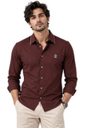 Bordeaux Silver Crest Shirt