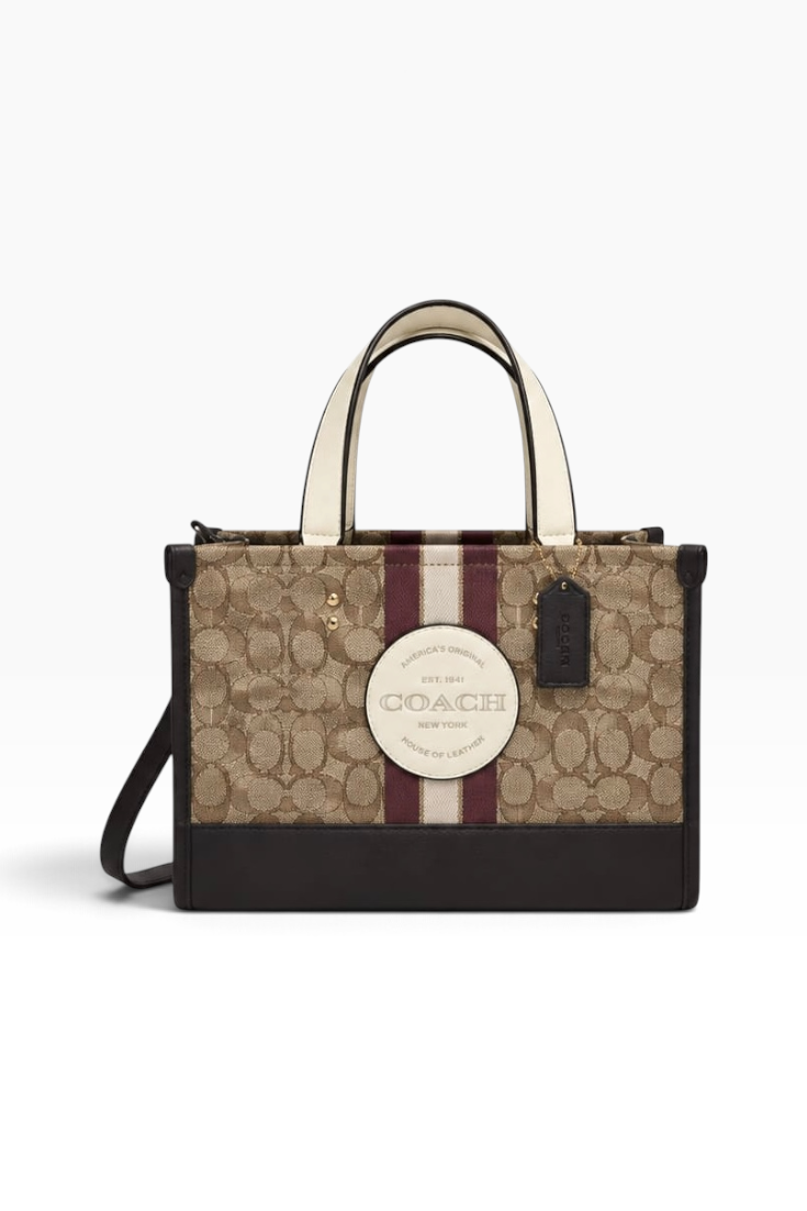 Heritage Merlot Stripe Tote