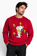 Crimson Snoopy & Woodstock Sweatshirt