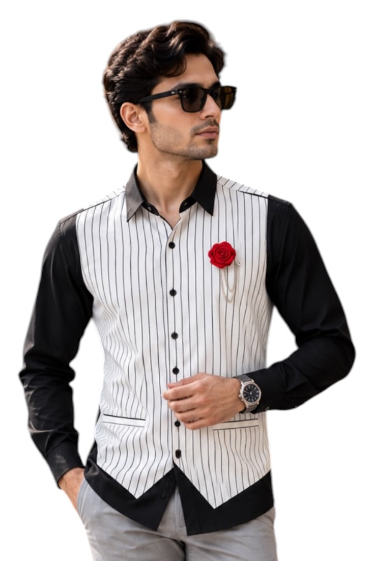 Crimson Rose Chain Shirt
