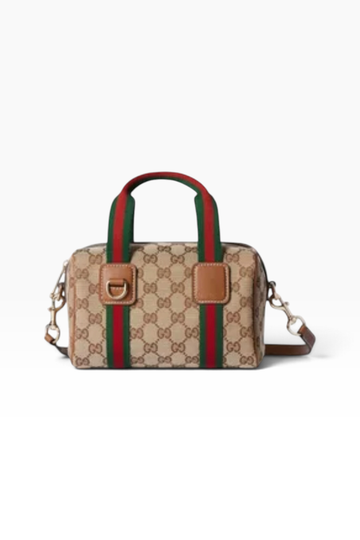 Heritage Stripe Mini Boston Bag