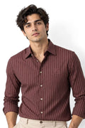 Bordeaux Pinstripe Signature Shirt