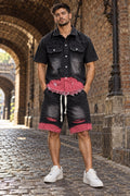Urban Quartz Distressed Denim Co-ord Set