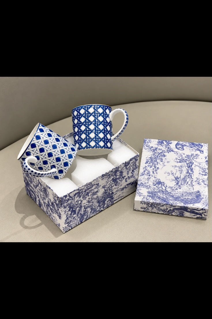 Royal Indigo Heritage Luxury Mug Set