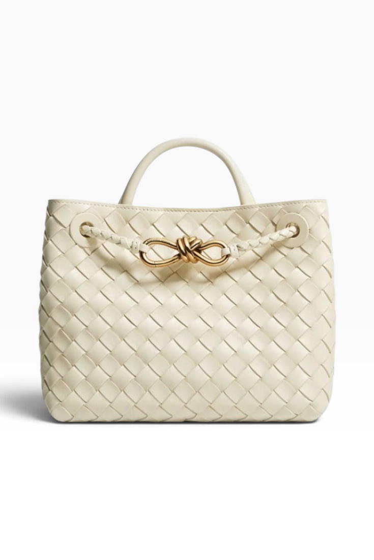 Ivory Infinity Weave Tote Bag