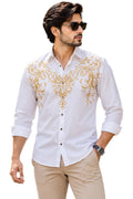 Aurelius Gold Scroll Shirt