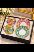 Rose & Emerald Medusa Baroque Royale Luxury Tea Set