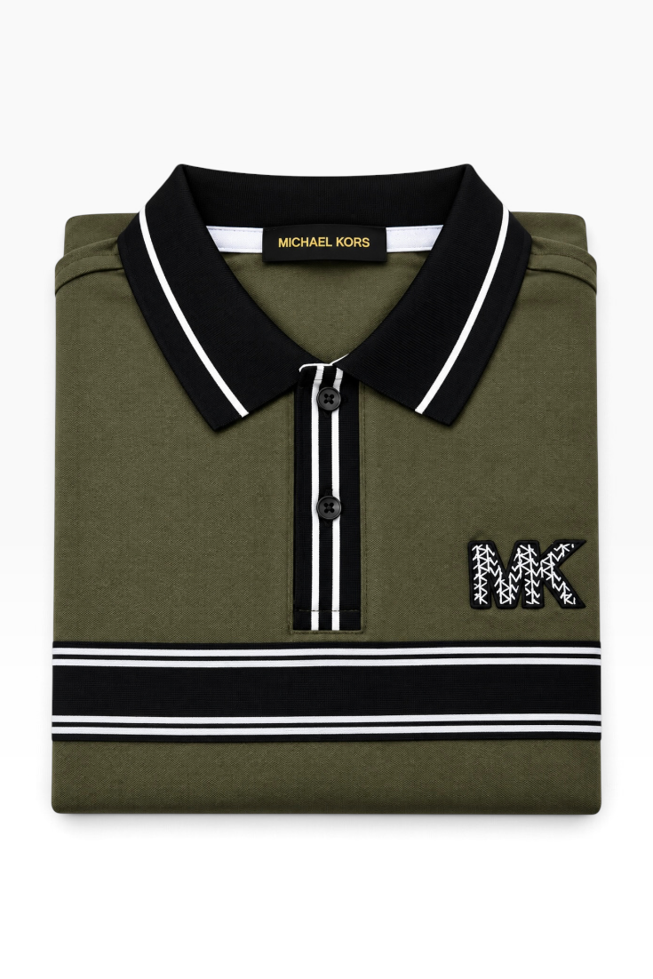 Olive Track Signature Polo T-Shirt