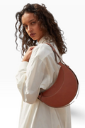 Terracotta Crescent Saddle Bag