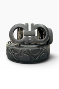 Noir Infinity Monogram Belt