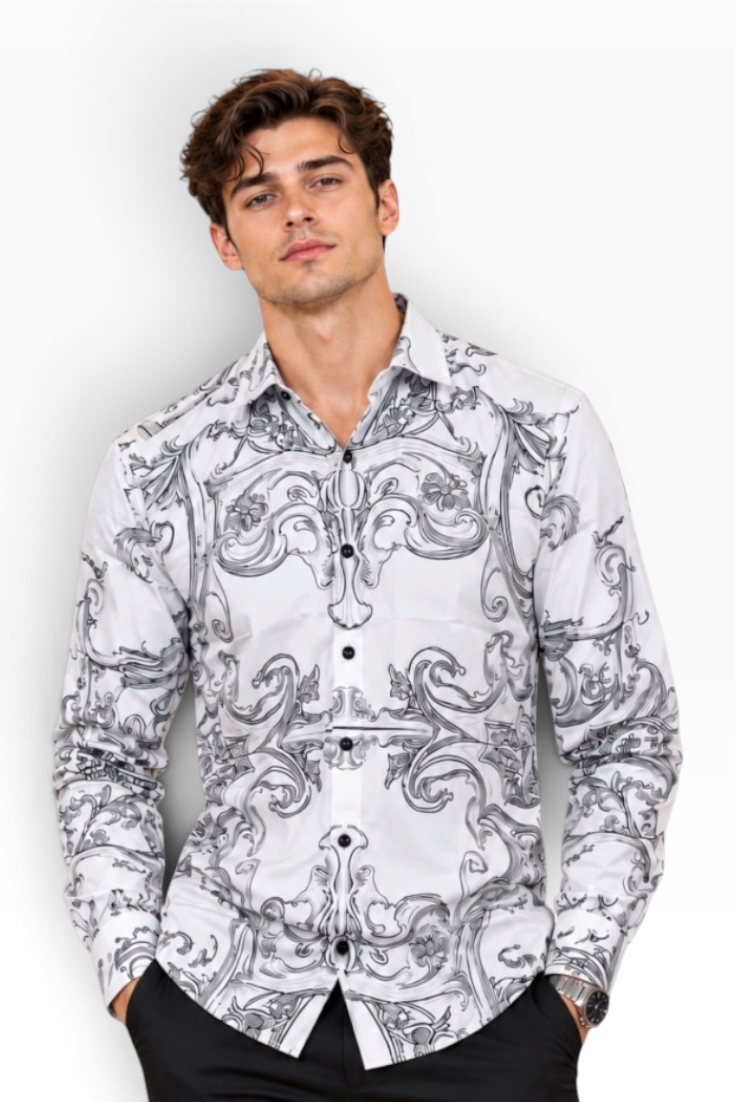Imperial Silver Baroque Shirt
