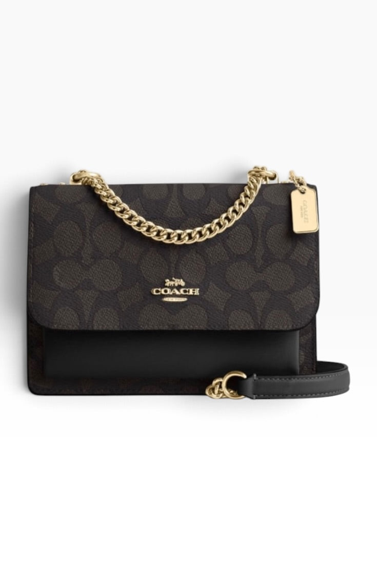 Signature Noir Luxe Chain Shoulder Bag