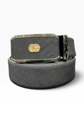 Obsidian Gold Crest Belt