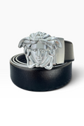 Medusa Crown Leather Belt