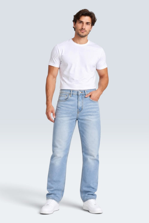 Arctic Sky Relaxed Straight Jeans