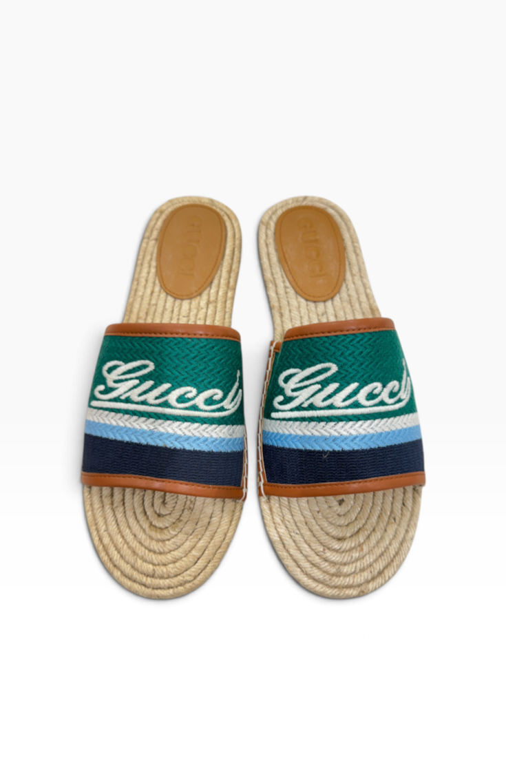 Riviera Espadrille Slides