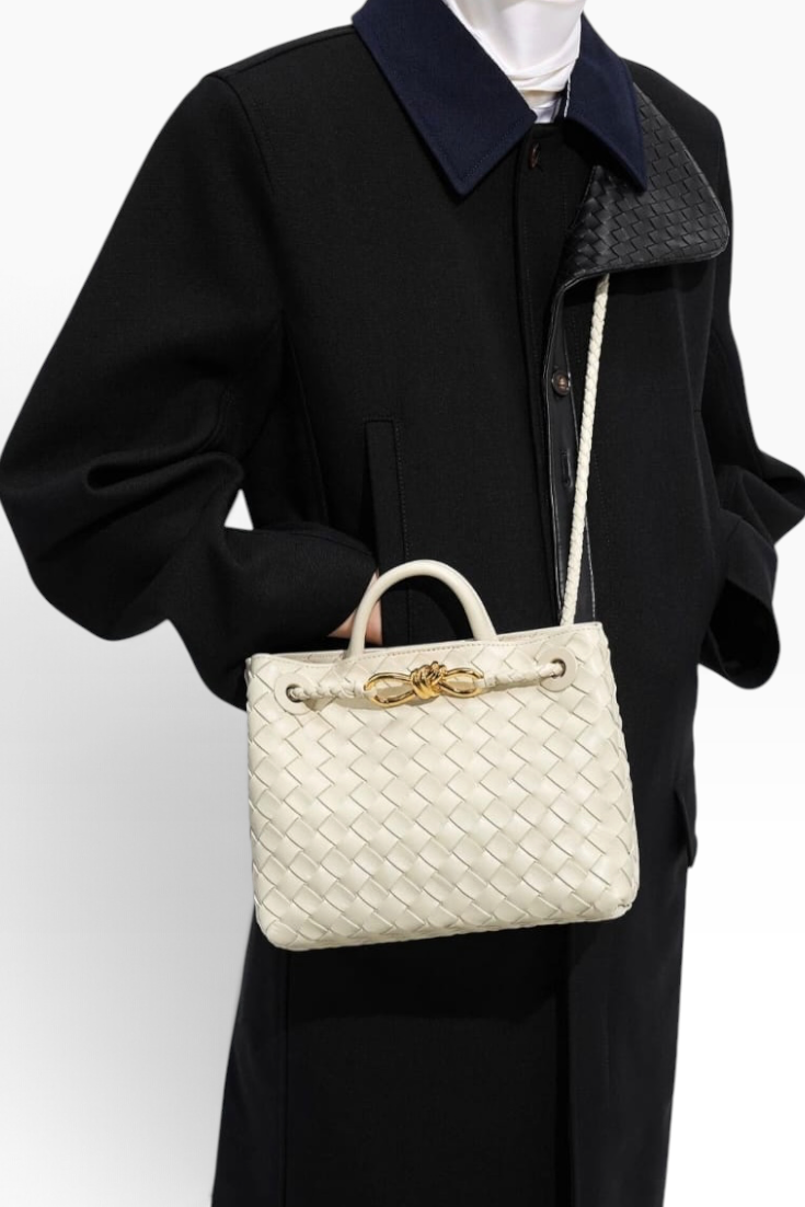 Ivory Infinity Weave Tote Bag