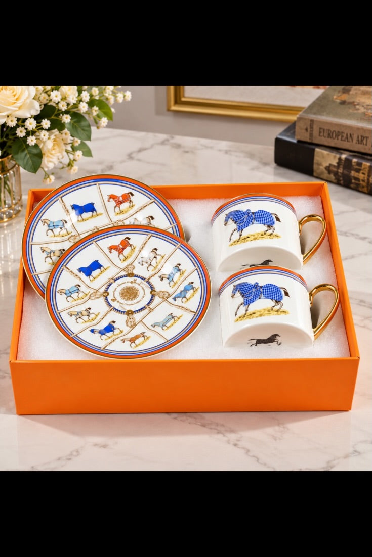 Royal Equestrian Heritage Luxury Tea Set