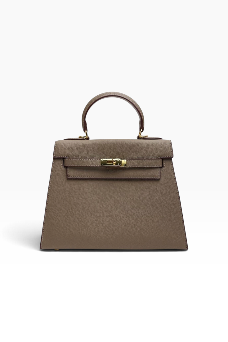Mocha Prestige Top-Handle Bag