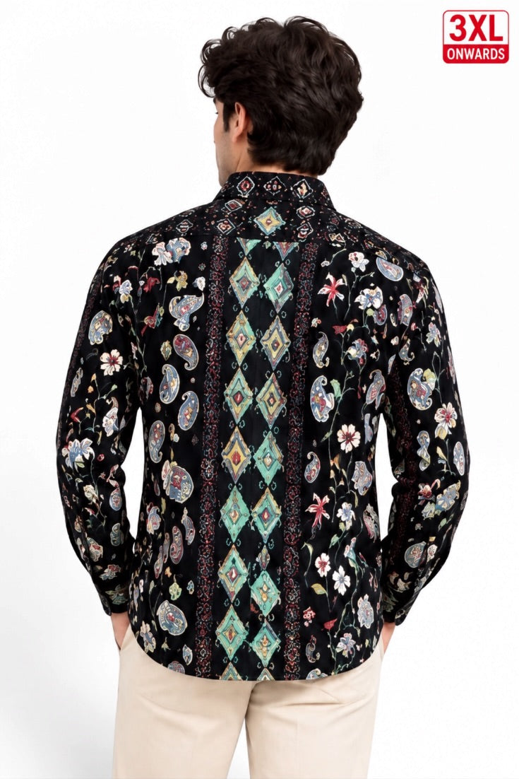 Midnight Paisley Royale Printed Shirt