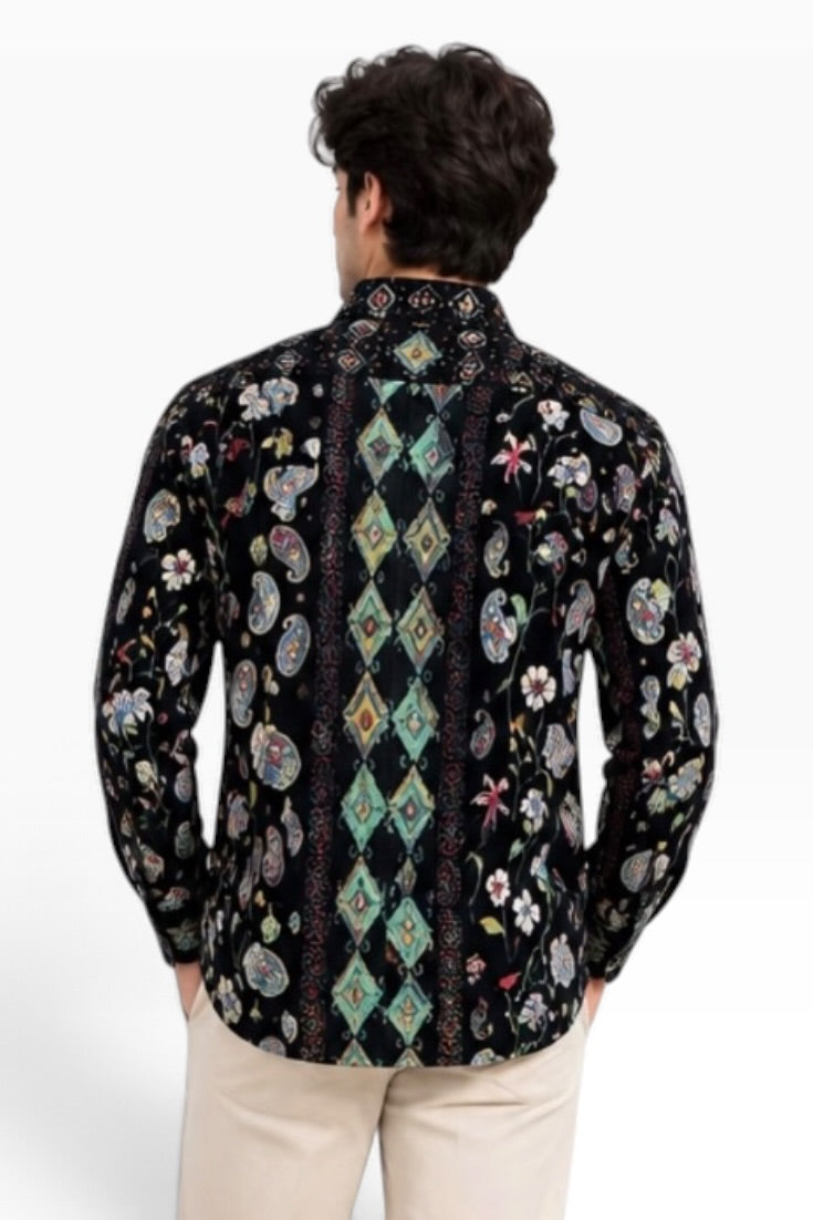 Midnight Paisley Royale Printed Shirt