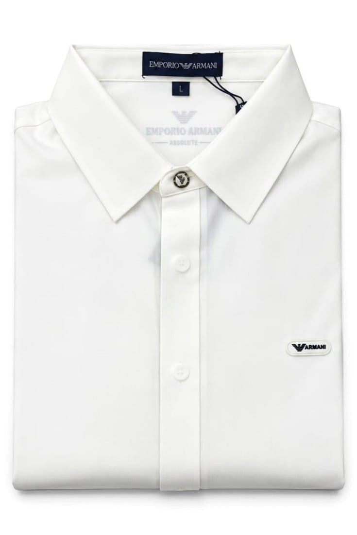 Pure White Badge Shirt