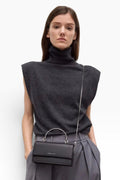 Noir Arc Elegance Top Handle Bag