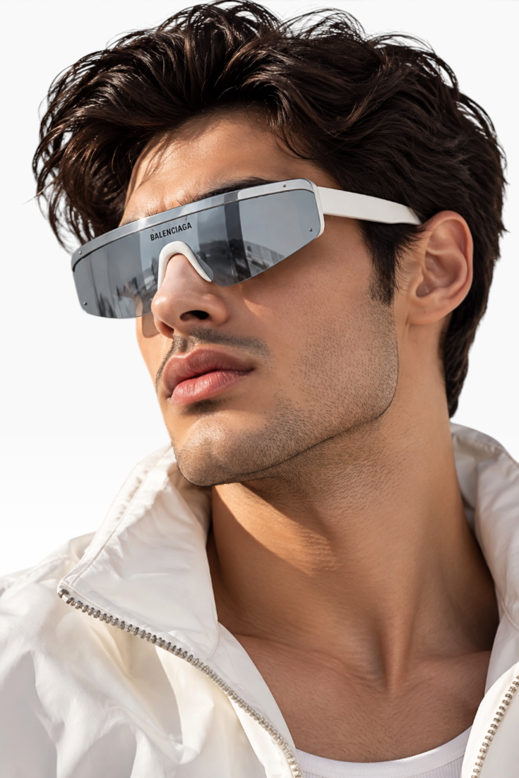 Silver Horizon Shield Shades