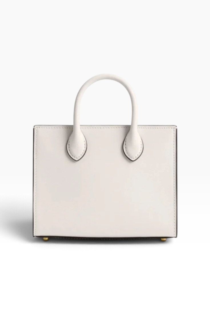 Ivory Luxe Signature Tote Bag