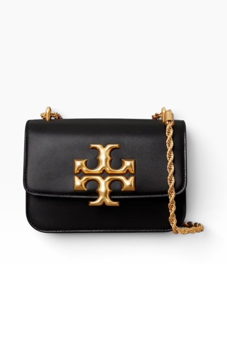 Noir Emblem Luxe Chain Shoulder Bag