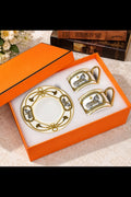 Imperial Equestrian Gold Royale Luxury Tea Set