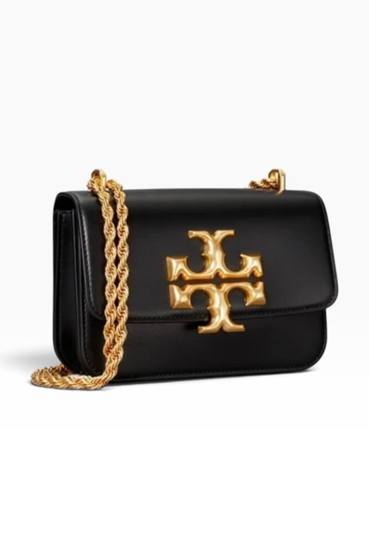 Noir Emblem Luxe Chain Shoulder Bag