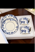 Royal Bengal Blue Heritage Tea Cup & Saucer Set