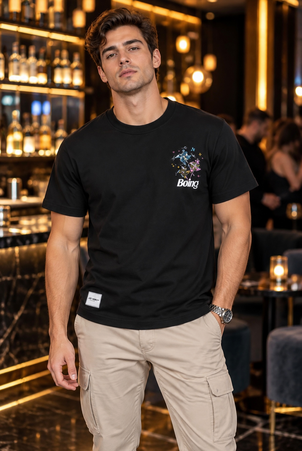 Neon Spin Streetwear T-Shirt