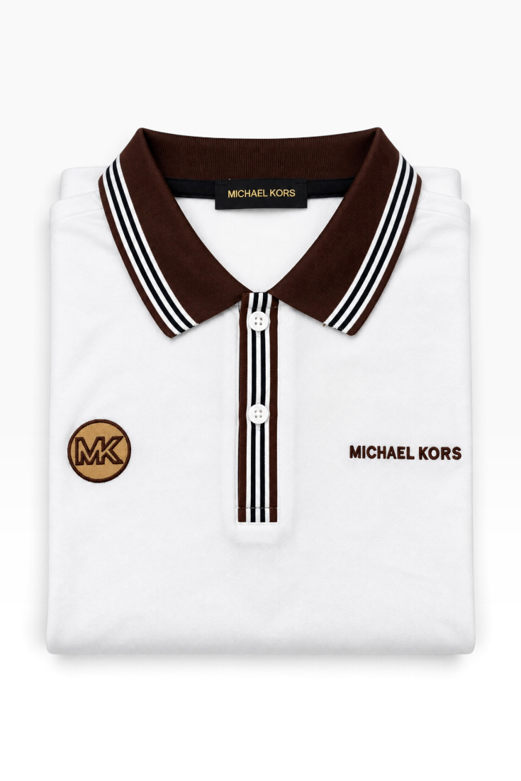 Ivory Espresso Heritage Polo T-Shirt