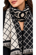 Noir Diamond Reversible Shawl