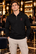 Midnight Crest Quarter-Zip Jacket